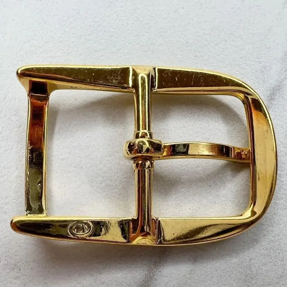 Vintage Gold Tone Simple Basic Belt Buckle for up to 1 Inch Belt
